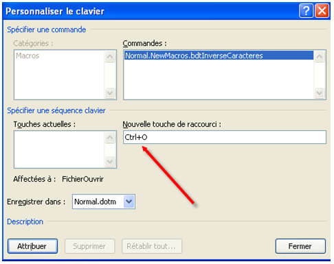 Capture d’écran de l’interface Microsoft Word