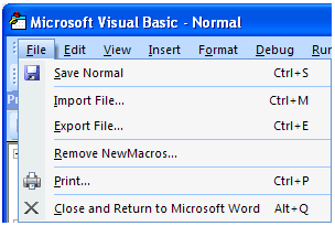 Microsoft Word Interface screenshot